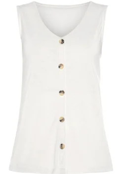Strandmode|LASCANA Shirttop creme,schwarz