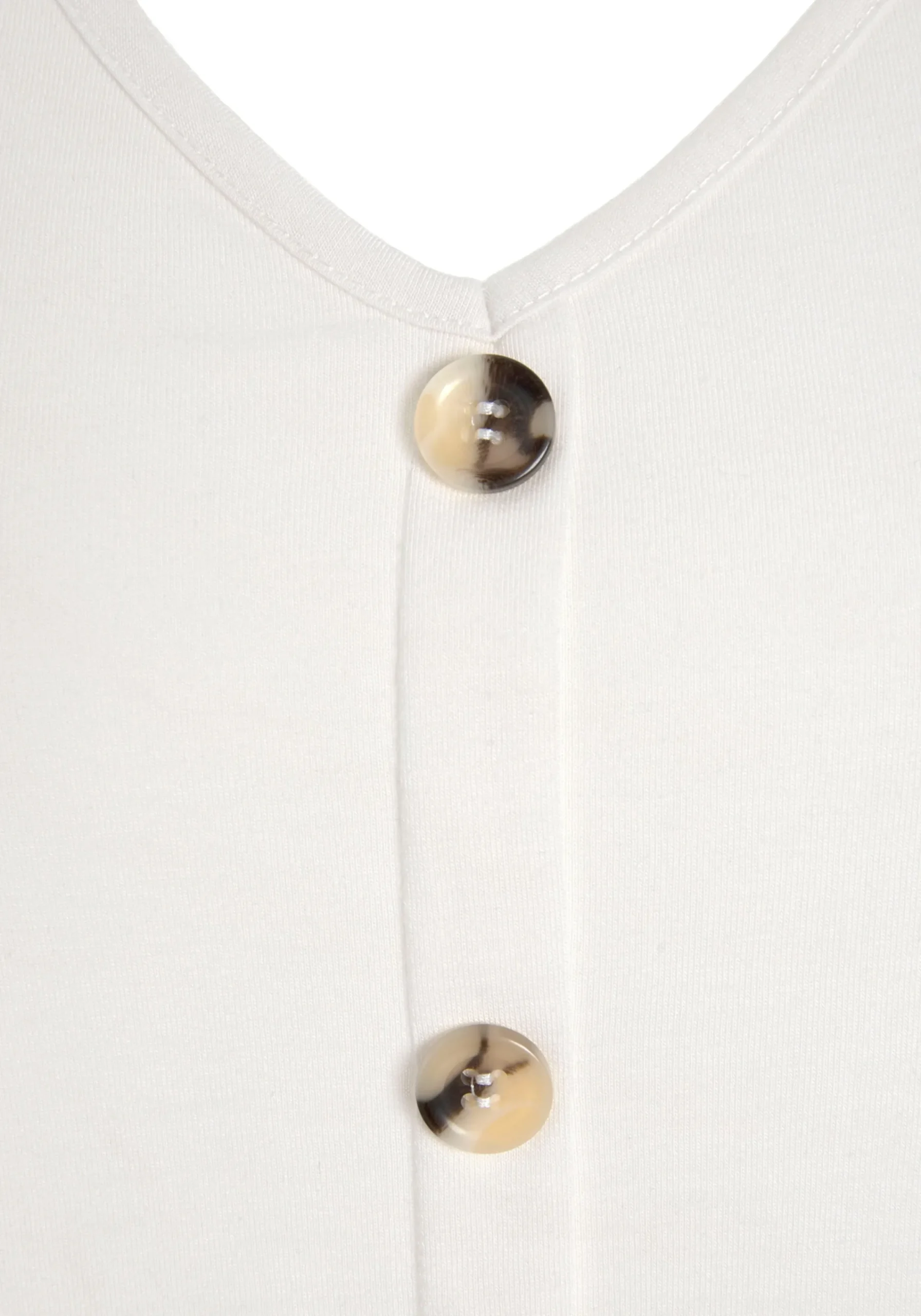 Strandmode|LASCANA Shirttop creme,schwarz