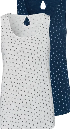 Shirts|LASCANA Shirttop navy-gemustert,weiß-gemustert