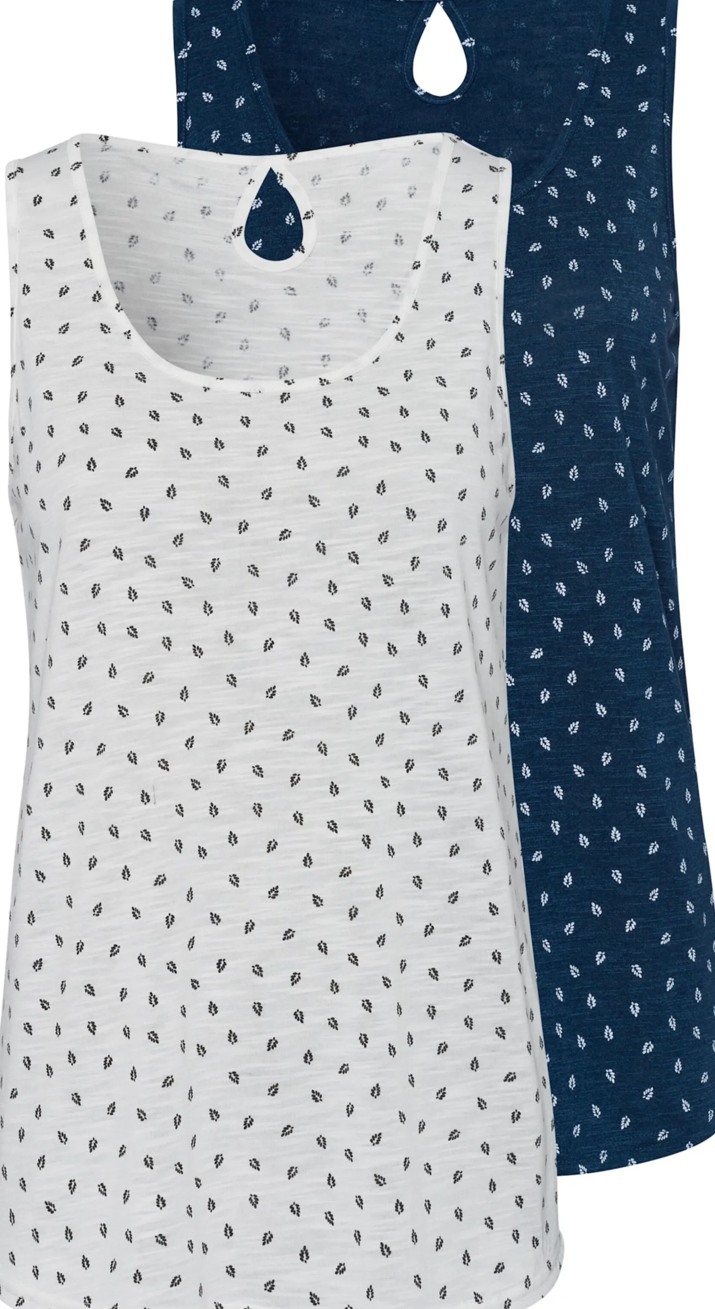 Shirts|LASCANA Shirttop navy-gemustert,weiß-gemustert