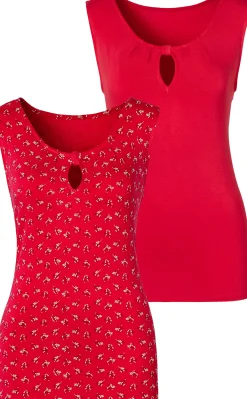 Strandmode|LASCANA Shirttop rot