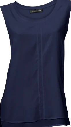 Basics|Shirts|heine Shirttop im Lagen-Look marine