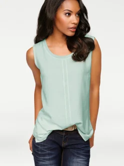 Basics|Shirts|heine Shirttop im Lagen-Look mint