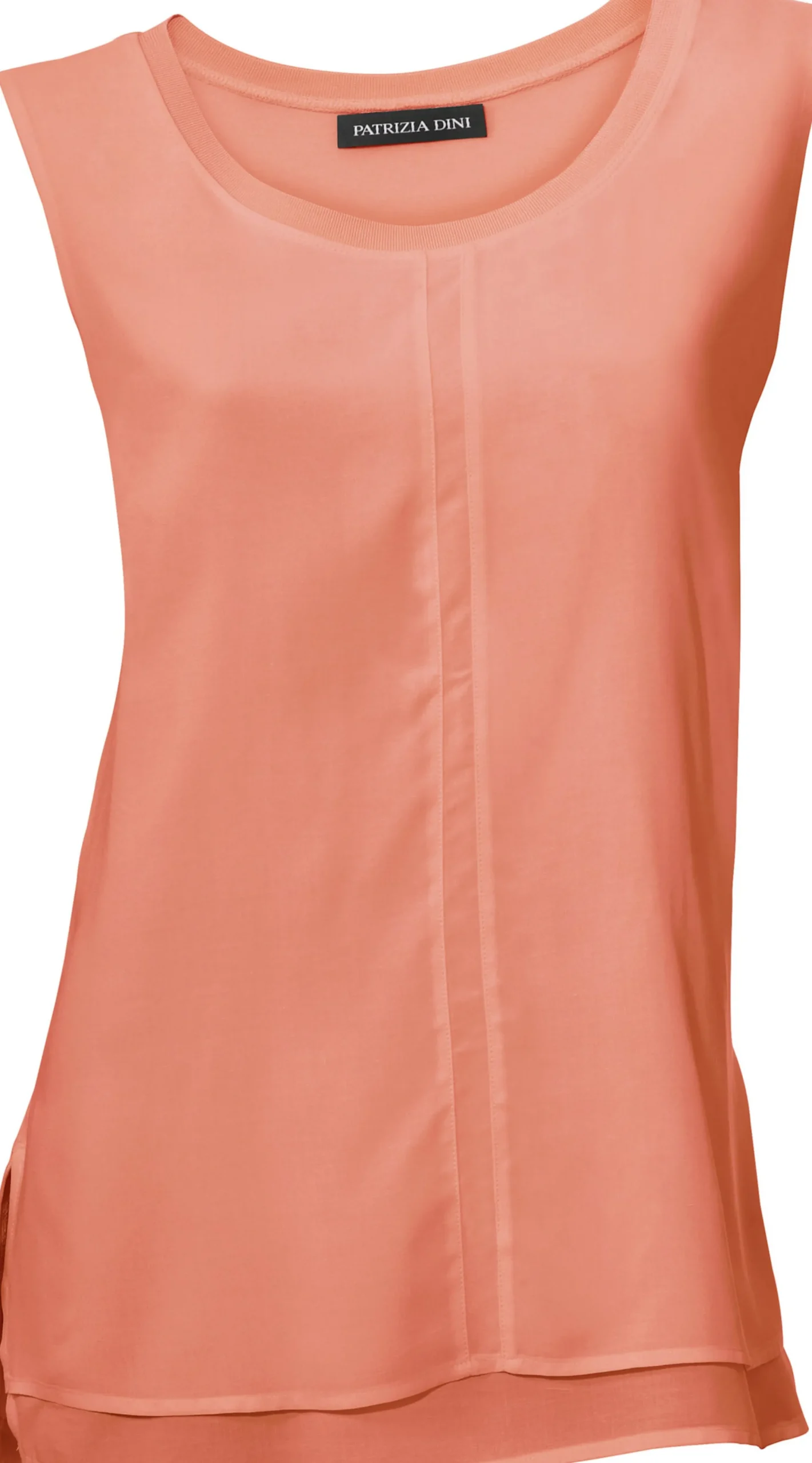 Strandmode|Basics|heine Shirttop im Lagen-Look koralle