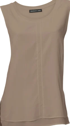 Strandmode|Basics|heine Shirttop im Lagen-Look taupe