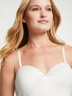 Shirts|heine Shirttop mit eingearbeiteten Cups offwhite