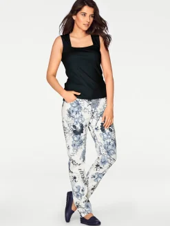 Basics|heine Shirttop mit Karree-Ausschnitt schwarz