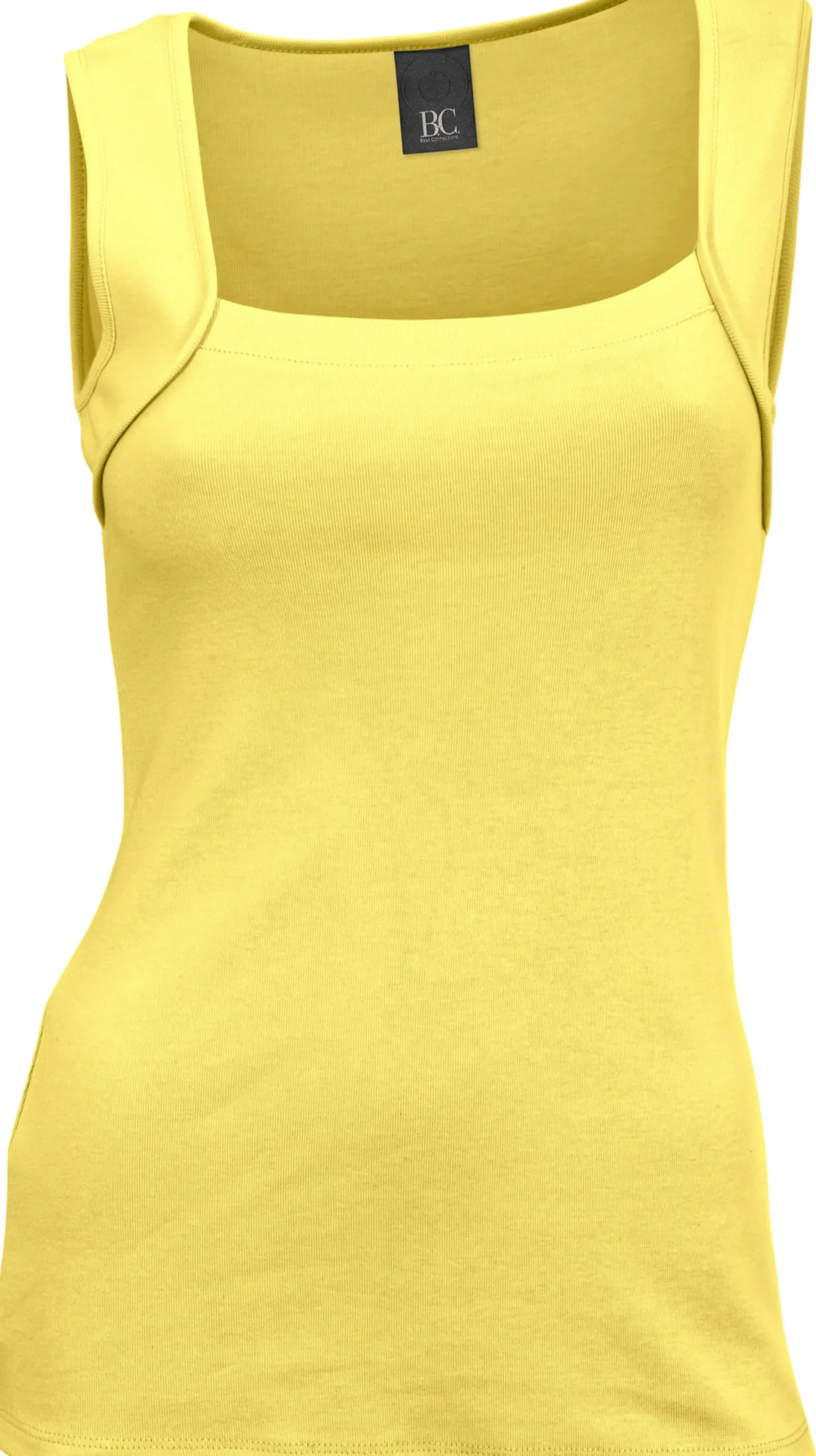 Strandmode|Basics|heine Shirttop mit Karree-Ausschnitt gelb