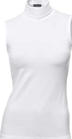 Basics|heine Shirttop mit Rollkragen weiß
