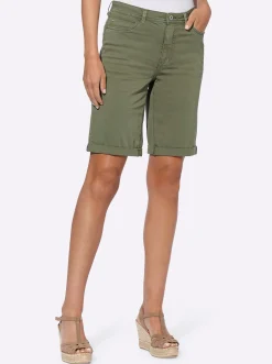 Jeans|heine Shorts in Stretch-Qualität khaki
