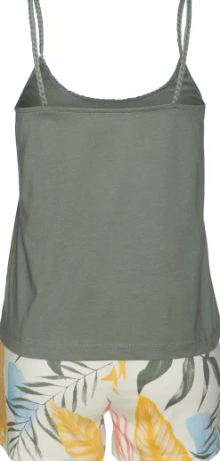 Nachtwäsche|Vivance Dreams Shorty khaki-gemustert