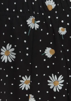 Nachtwäsche|Vivance Dreams Shorty schwarz-gemustert