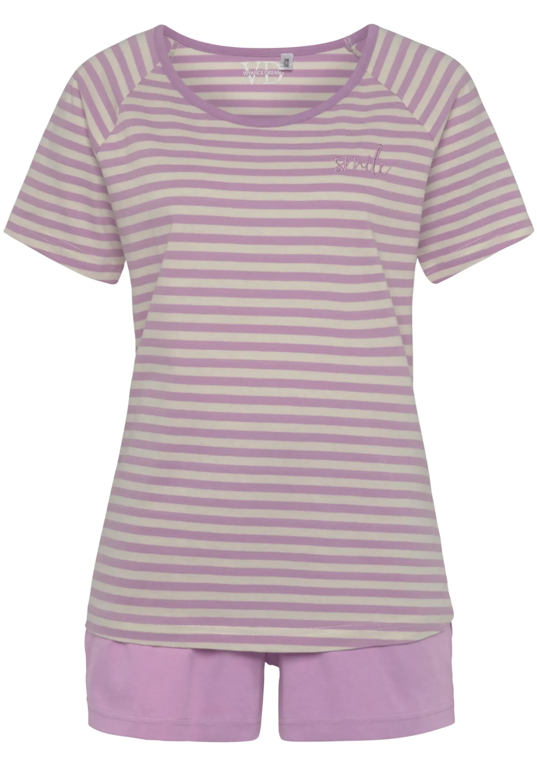 Nachtwäsche|Vivance Dreams Shorty lila