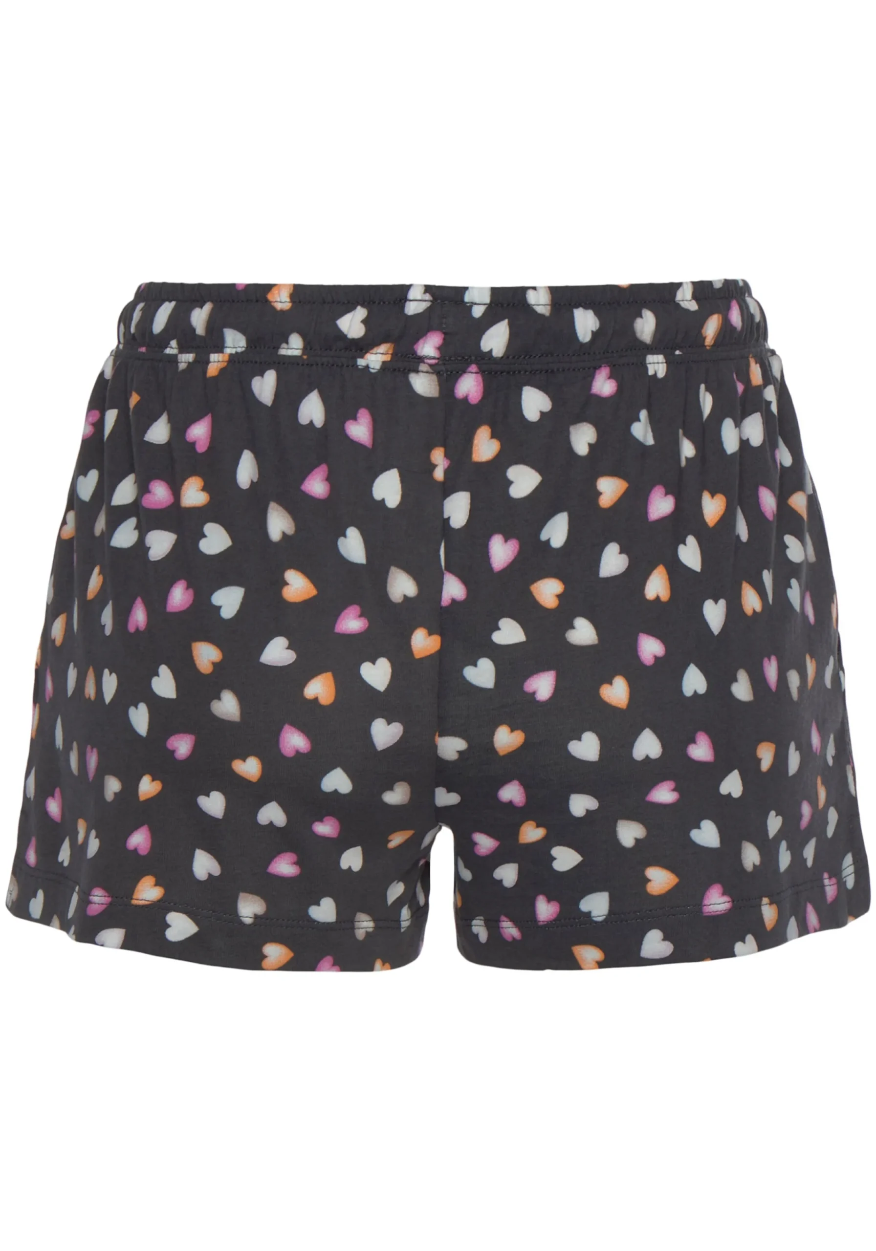 Nachtwäsche|Vivance Dreams Shorty lila,anthrazit-gemustert