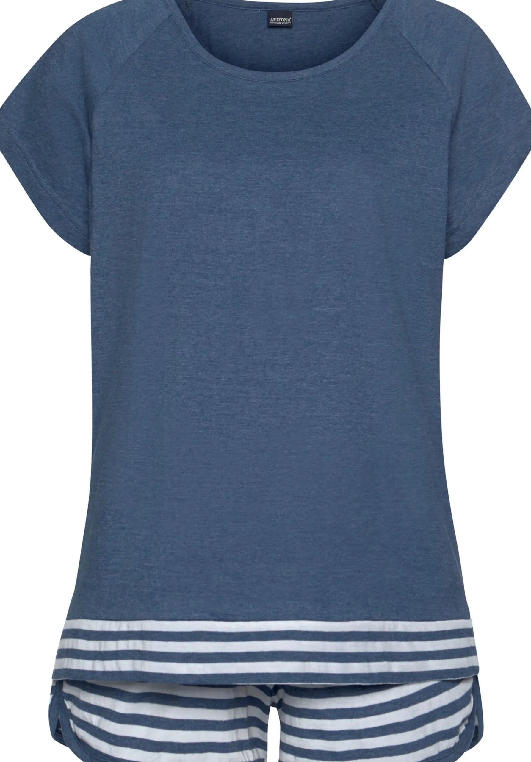 Nachtwäsche|Arizona Shorty blau-meliert