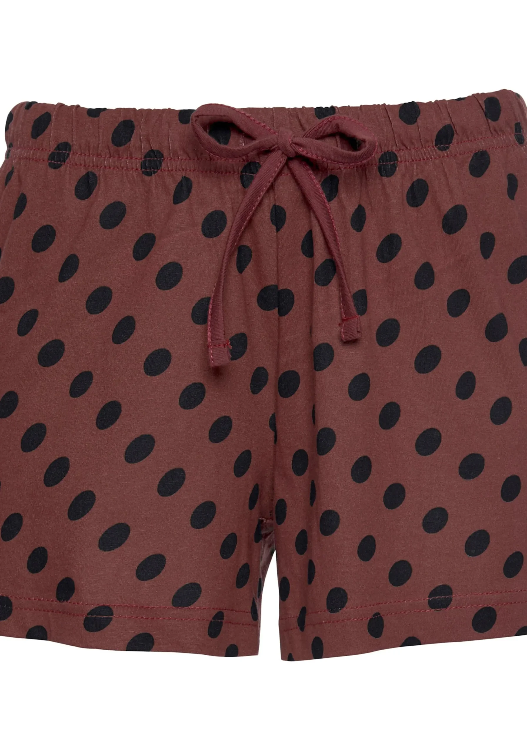 Nachtwäsche|Vivance Dreams Shorty schwarz,bordeaux