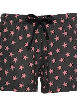 Nachtwäsche|Vivance Dreams Shorty schwarz,bordeaux