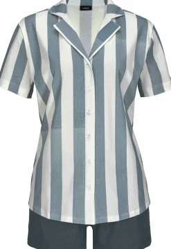 Nachtwäsche|Vivance Dreams Shorty grau-weiß