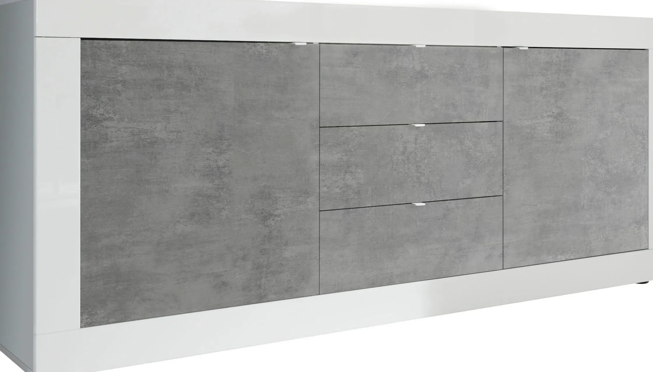 Side- & Highboards|INOSIGN Sideboard weißhochglanzlack/beton-optik