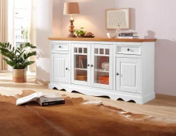 Side- & Highboards|Home affaire Sideboard weiß/honigfarben