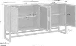 Side- & Highboards|Home affaire Sideboard honigfarben/natur