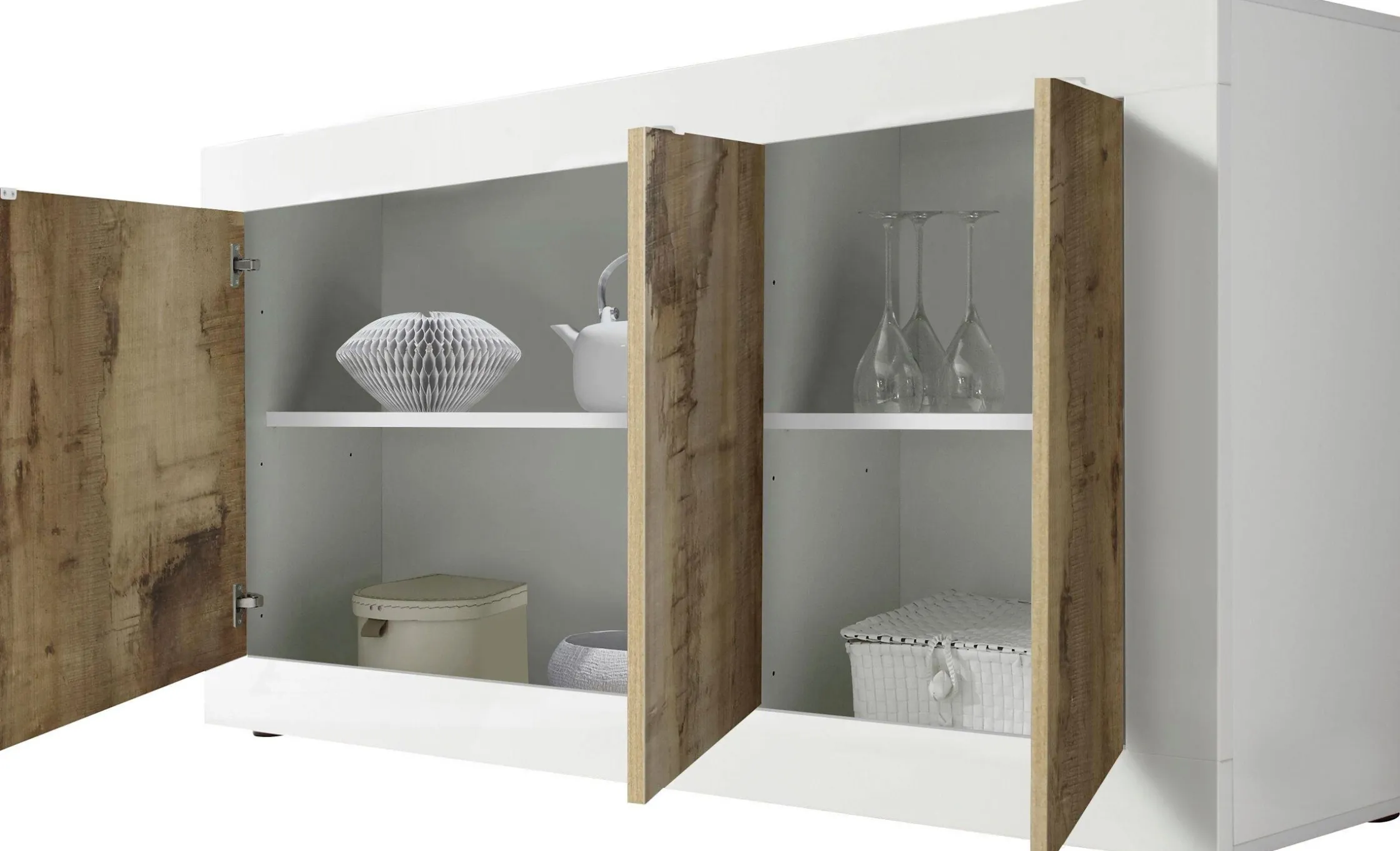 Side- & Highboards|INOSIGN Sideboard weißhochglanzlack/pero