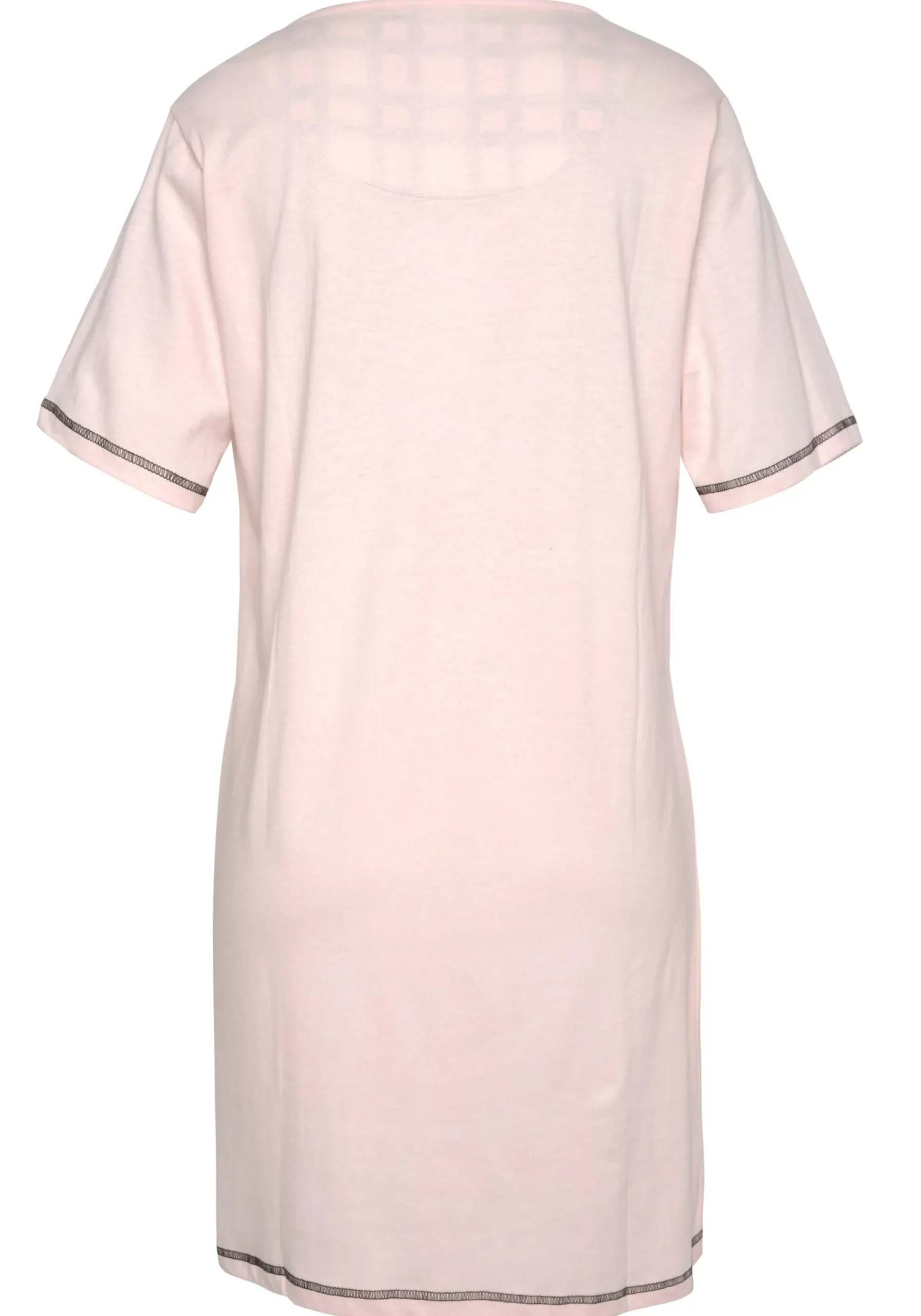 Nachtwäsche|Vivance Dreams Sleepshirt schwarz,schwarz-weißkariert,rosa,rosa-schwarzkariert
