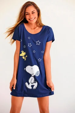 Nachtwäsche|Peanuts Sleepshirt marine
