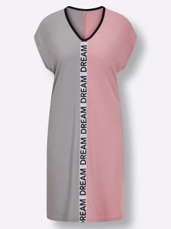 Nachtwäsche|wäschepur Sleepshirt steingrau-hortensie