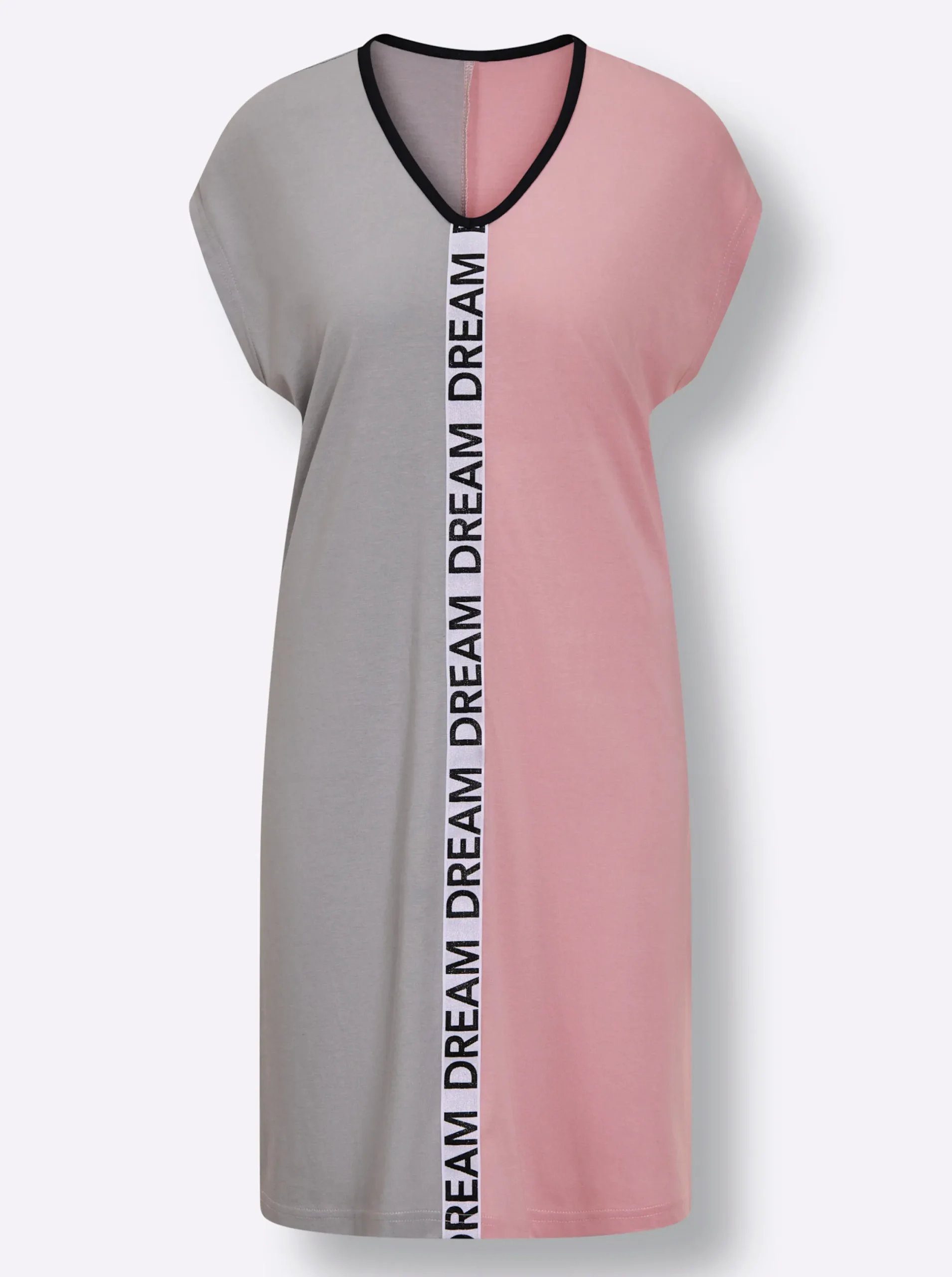 Nachtwäsche|wäschepur Sleepshirt steingrau-hortensie