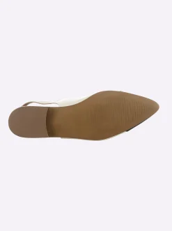 Ballerinas|heine Slingballerina champagner-schwarz