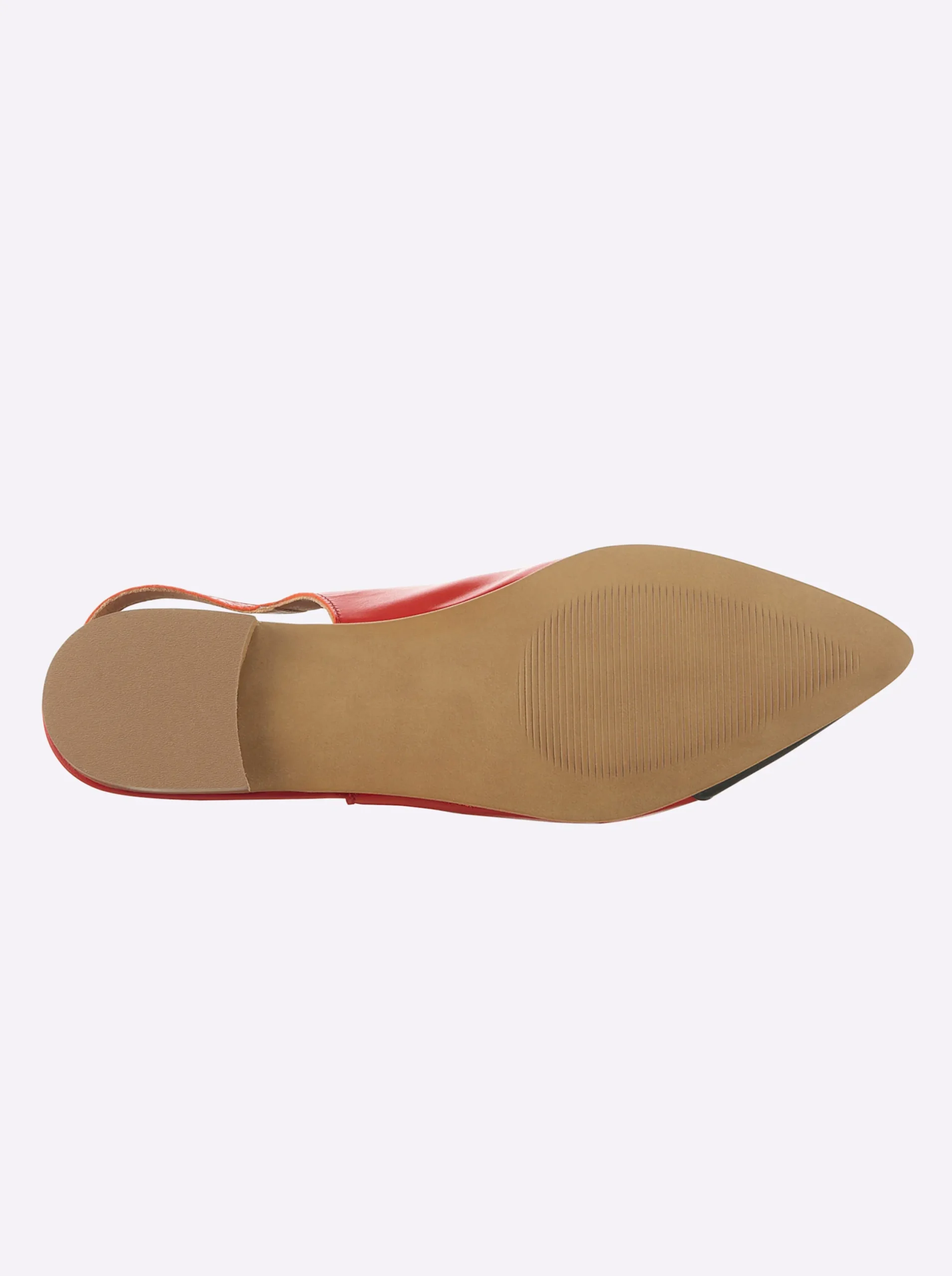 Ballerinas|heine Slingballerina rot-schwarz