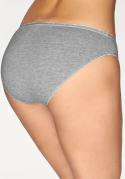 Unterhosen|LASCANA Slip grau-meliert,creme