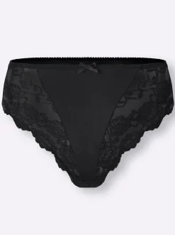 Unterhosen|Sassa Slip schwarz+anthrazit
