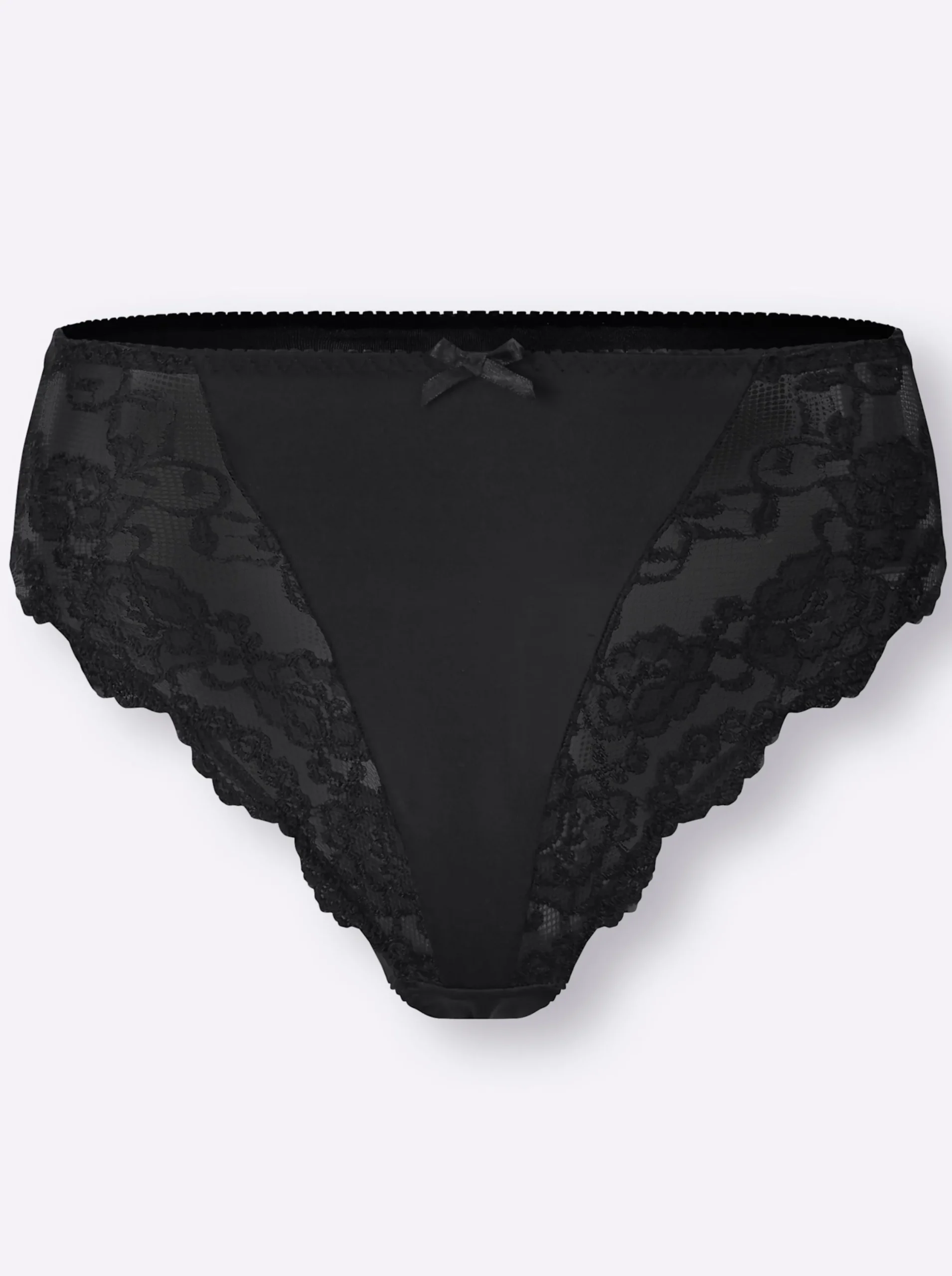 Unterhosen|Sassa Slip schwarz+anthrazit
