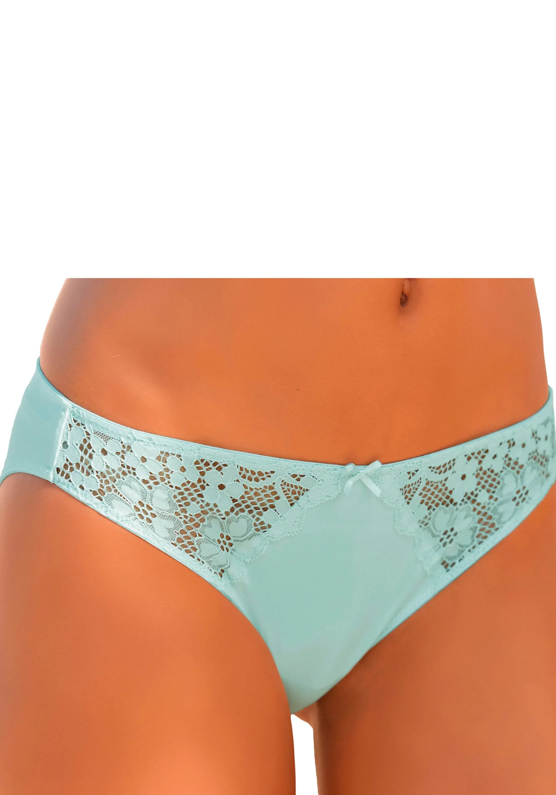 Unterhosen|petite fleur Slip pfirsich+mint+creme