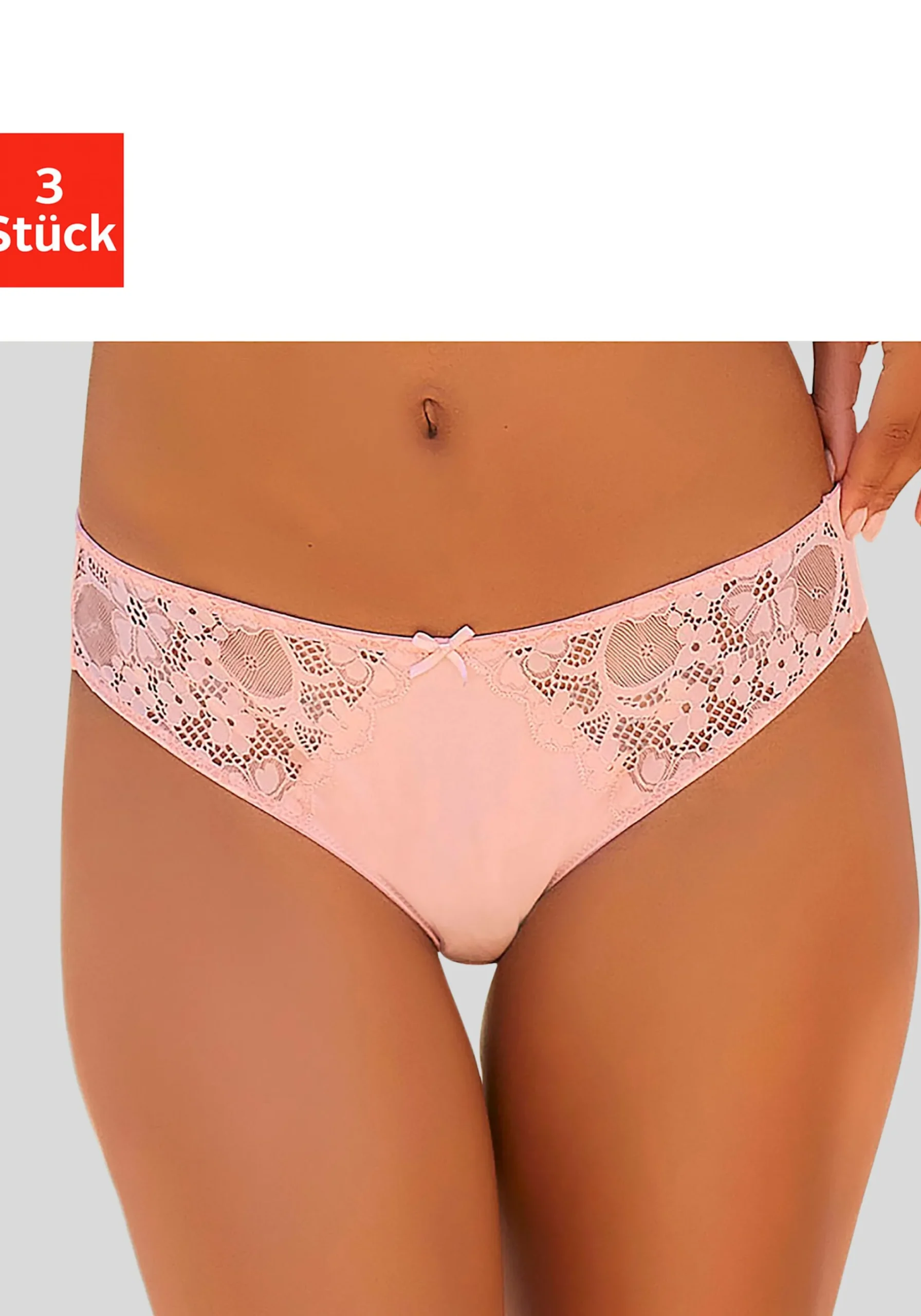 Unterhosen|petite fleur Slip pfirsich+mint+creme