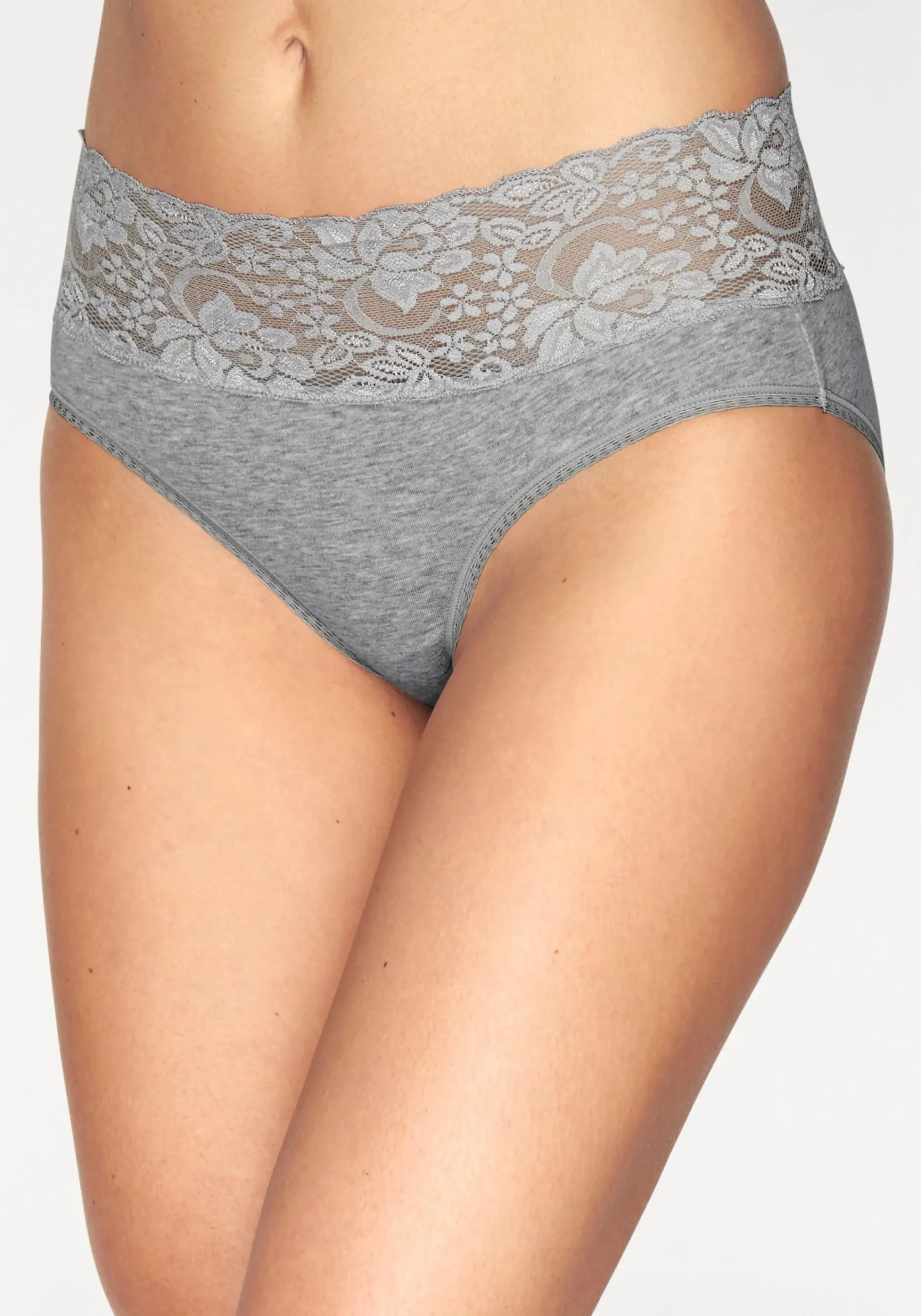 Unterhosen|Vivance Slip weiß,schwarz,grau-meliert