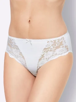Unterhosen|Sassa Slip weiß+puder