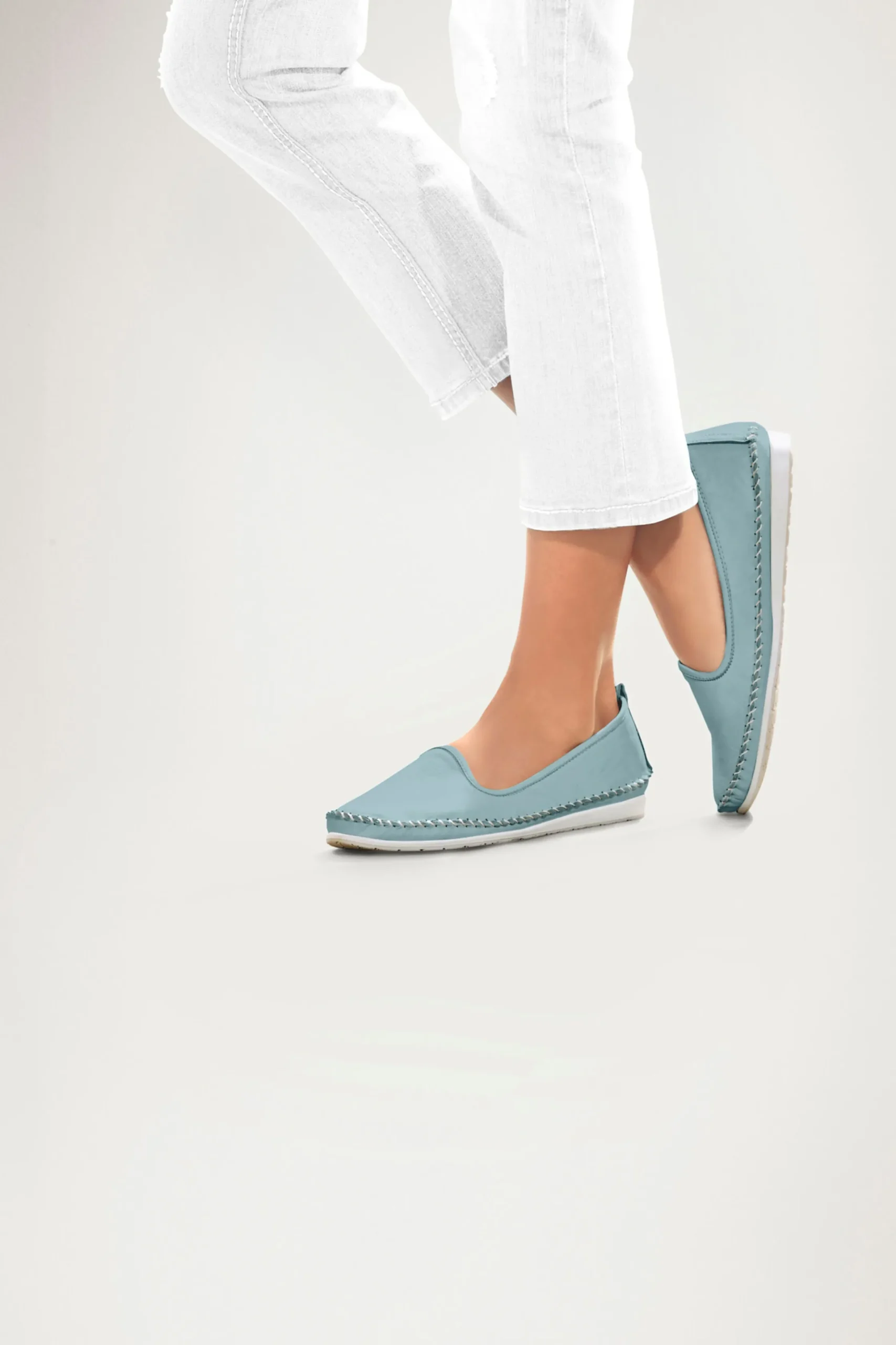 Mokassins & Slippers|Andrea Conti Slipper hellblau