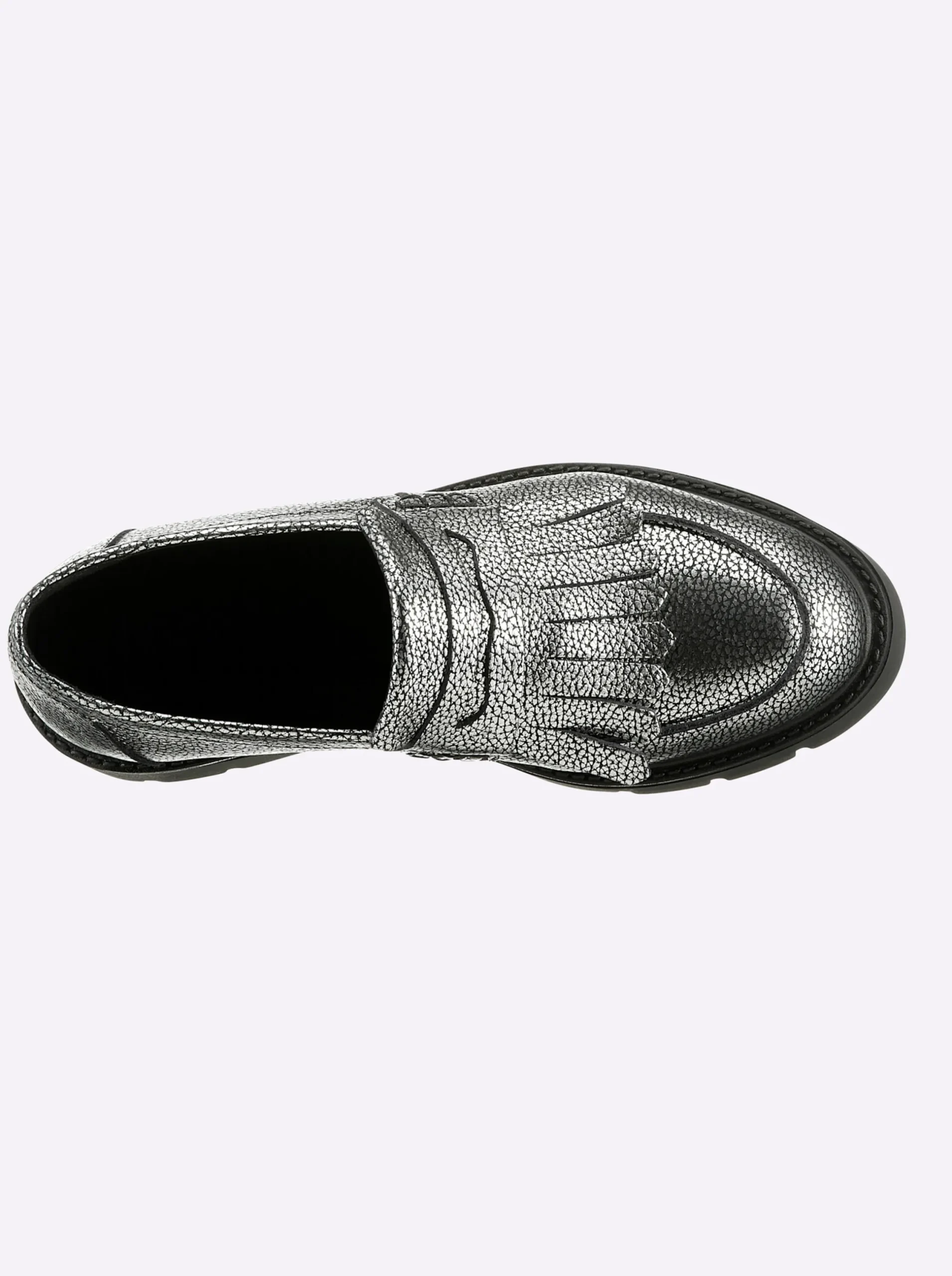 Mokassins & Slippers|heine Slipper silbergrau