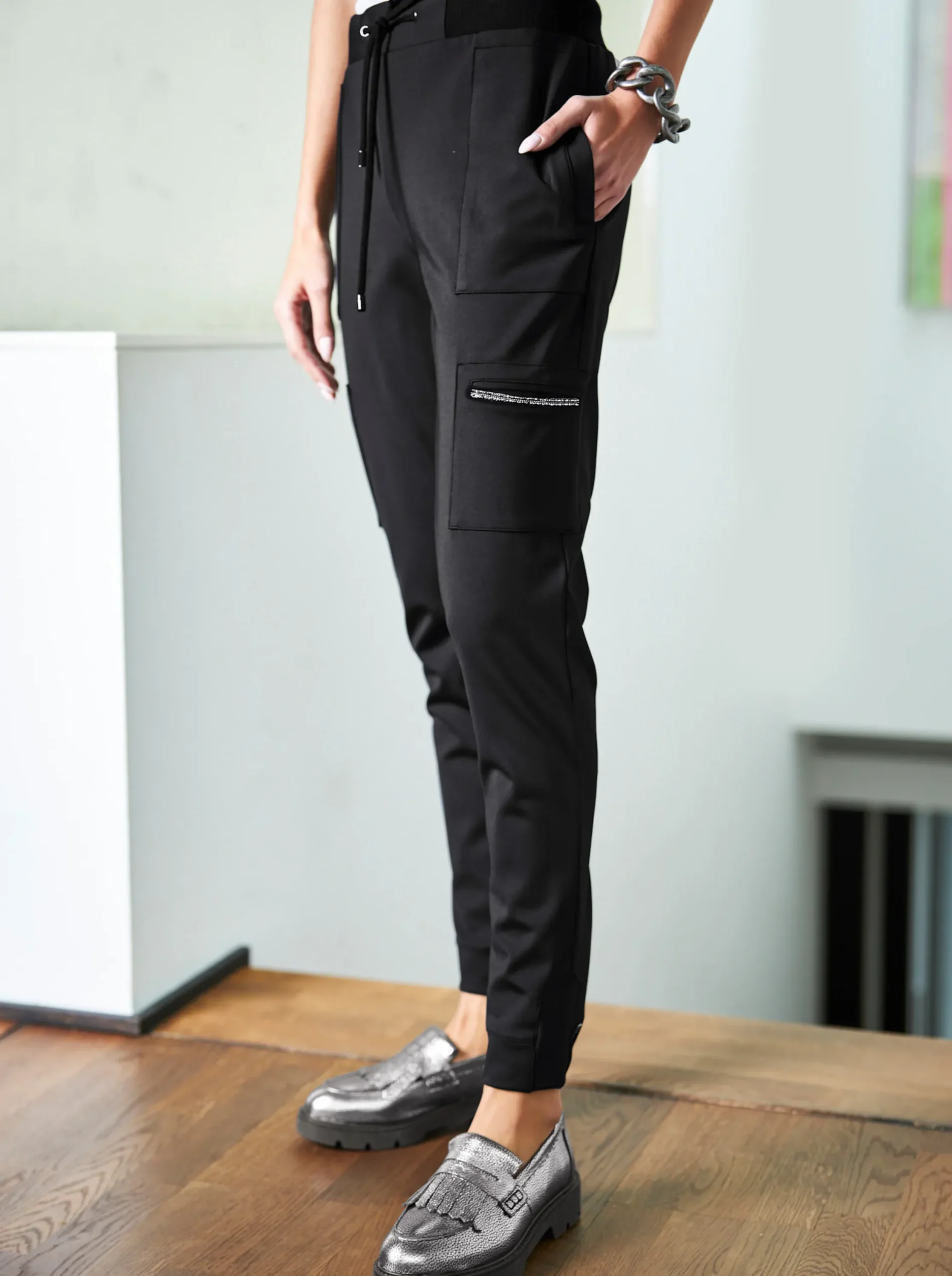 Mokassins & Slippers|heine Slipper silbergrau