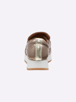 Mokassins & Slippers|heine Slipper khaki-metallic