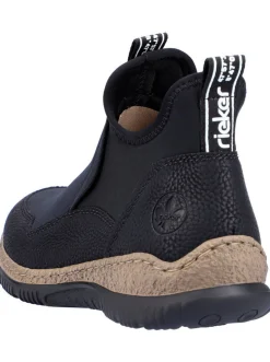 Mokassins & Slippers|Rieker Slipper schwarz