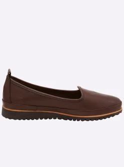 Mokassins & Slippers|Andrea Conti Slipper dunkelbraun