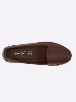 Mokassins & Slippers|Andrea Conti Slipper dunkelbraun
