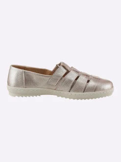 Mokassins & Slippers|heine Slipper rosé-metallic