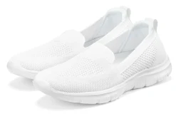 Mokassins & Slippers|LASCANA Slipper weiß