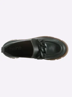Mokassins & Slippers|heine Slipper grün