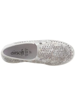 Mokassins & Slippers|airsoft comfort+ Slipper weiß-geblümt